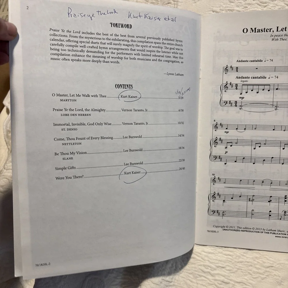 PRAISE YE THE LORD: ARTISTIC HYMN SETTINGS FOR PIANO AND By Various